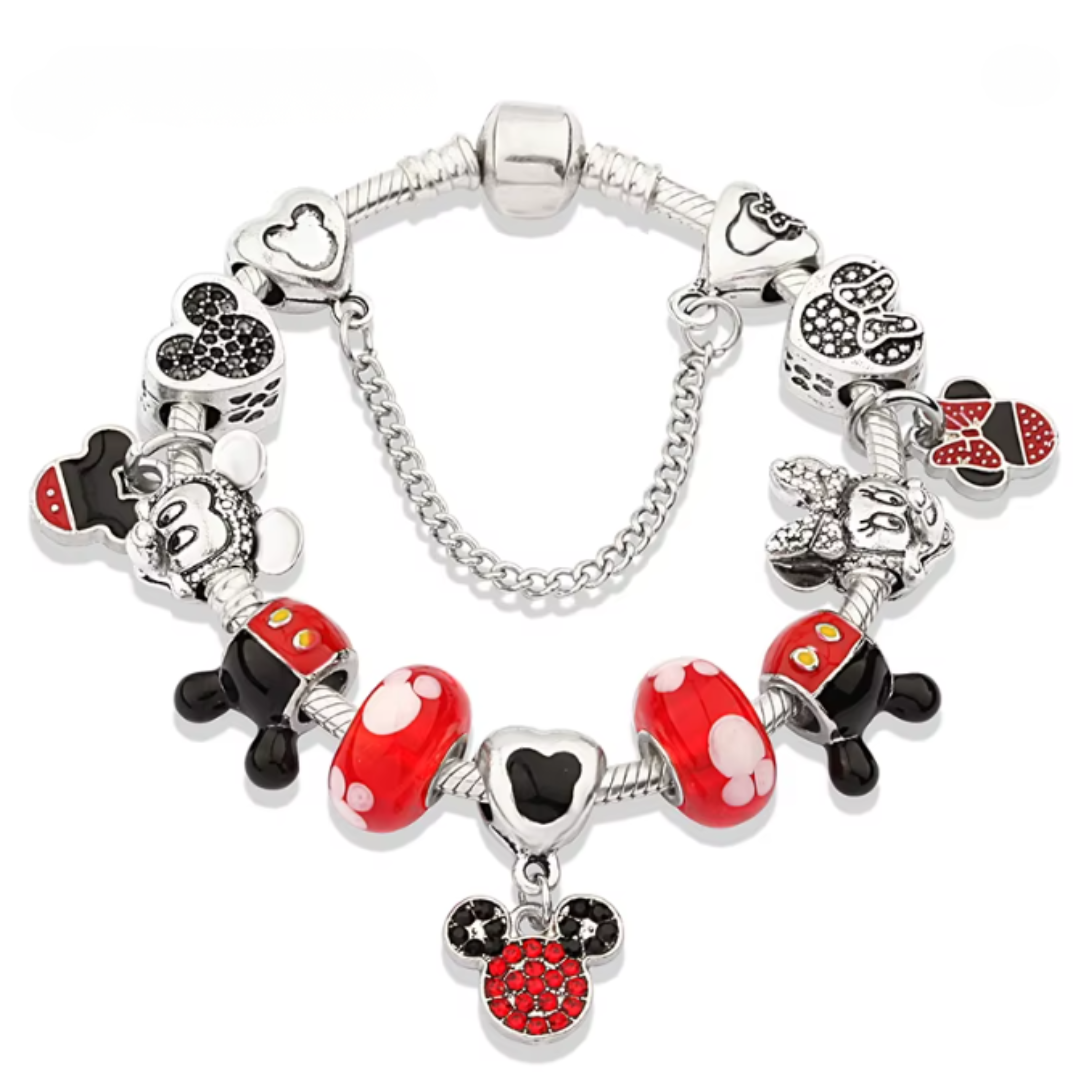 Mickey Minnie Charm Bracelet